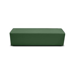 K2 Burke Senior Rectangle Ottoman 1480Mmw Green Pu Leather