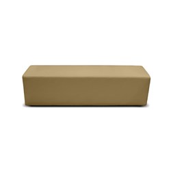 K2 Burke Senior Rectangle Ottoman 1480Mmw Beige Pu Leather
