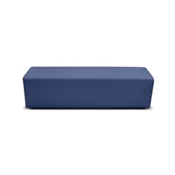K2 Burke Senior Rectangle Ottoman 1480Mmw Blue Pu Leather