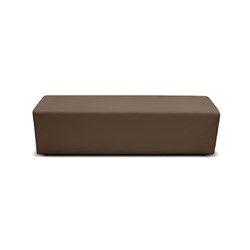 K2 Burke Senior Rectangle Ottoman 1480Mmw Dark Brown Pu Leather