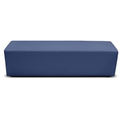 K2 Burke Senior Rectangle Ottoman 1780Mmw Blue Pu Leather