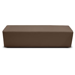 K2 Burke Senior Rectangle Ottoman 1780Mmw Dark Brown Pu Leather