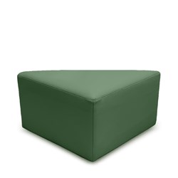 K2 Tasman Junior Triangle Ottoman Green Pu Leather