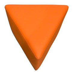 K2 Tasman Junior Triangle Ottoman Orange Pu Leather