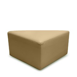 K2 Tasman Junior Triangle Ottoman Beige Pu Leather