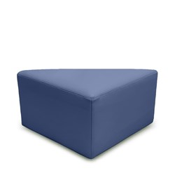 K2 Tasman Junior Triangle Ottoman Blue Pu Leather