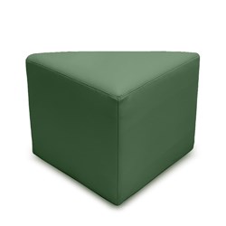 K2 Tasman Senior Triangle Ottoman Green Pu Leather