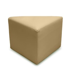 K2 Tasman Senior Triangle Ottoman Beige Pu Leather