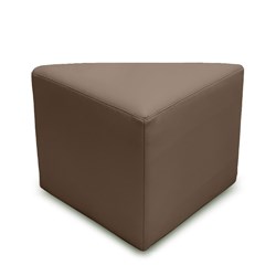 K2 Tasman Senior Triangle Ottoman Dark Brown Pu Leather