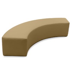 K2 Monash Junior Quarter Round Ottoman 1500Mmw Beige Pu Leather