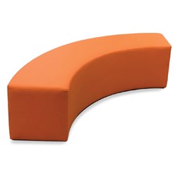 K2 Monash Senior Quarter Round Ottoman 1500Mmw Orange Pu Leather