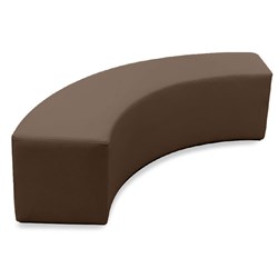 K2 Monash Senior Quarter Round Ottoman 1500Mmw Dark Brown Pu Leather