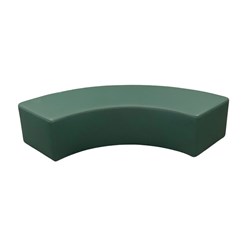 K2 Monash Junior Quarter Round Ottoman 1200Mmw Green Pu Leather