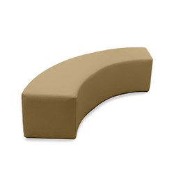 K2 Monash Junior Quarter Round Ottoman 1200Mmw Beige Pu Leather