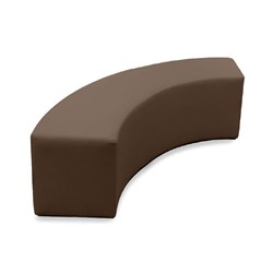 K2 Monash Senior Quarter Round Ottoman 1200Mmw Dark Brown Pu Leather