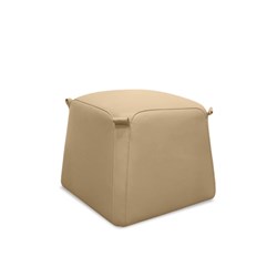K2 Bulka Bag Square Ottoman Beige Pu Leather