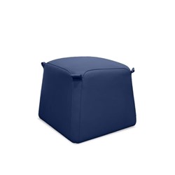 K2 Bulka Bag Square Ottoman Blue Pu Leather
