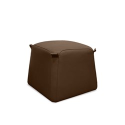 K2 Bulka Bag Square Ottoman Dark Brown Pu Leather