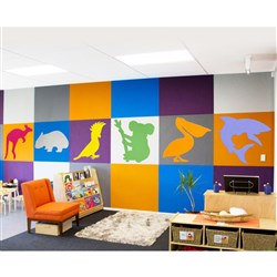 Visionchart Sana Easy Stick Acoustic Wall Tile 600 X 600Mm Australian Assorted Pack Of 6