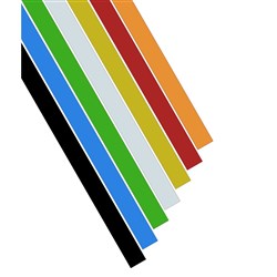 Visionchart Vista Magnetic Whiteboard Strips 10 X 300Mm Black Pack Of 2
