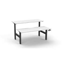 Rapidline Boost Manual Height Adjustable Back To Back Workstation 2 Person 1200Mmw