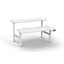 Rapidline Boost Manual Height Adjustable Back To Back Workstation 2 Person 1800Mmw