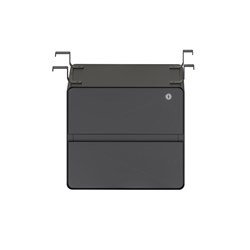 Rapidline Deluxe Infinity Hanging Pedestal 2 Drawer 400W X 480D X 350Mmh Black