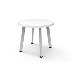 Rapidline Eternity Round Coffee Table 500D X 450Mmh White Top White Base
