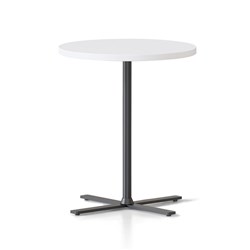 Rapidline Kolo Round Side Table 500D X 587Mmh White Top Black Base