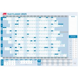 Sasco Year Planner 610x870mm White/Blue 2023