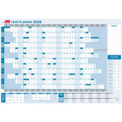 Sasco Year Planner 610X870Mm White/Blue 2023