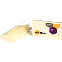 MARBIG NOTES 75mm x 125mm Yellow 1200 Sheets Pack