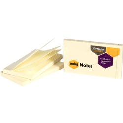 Marbig Notes 75Mm X 125Mm Yellow 1200 Sheets Pack