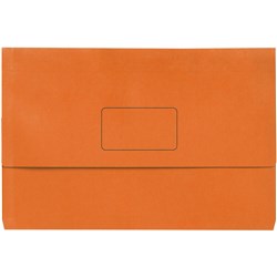 Marbig Slimpick Wallet Bright Foolscap Orange Pk10