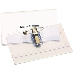 CONVENTION CARD HOLDERS PIN & CLIP REXEL