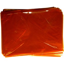 RAINBOW CELLOPHANE 750mm x 1m Orange 25 Sheets Pack