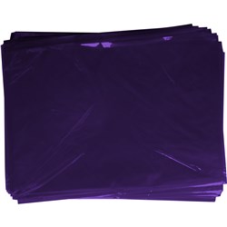 RAINBOW CELLOPHANE 750mm x 1m Purple 25 Sheets Pack