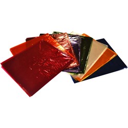 RAINBOW CELLOPHANE 750mm x 1m Assorted 25 Sheets Pack