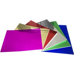 RAINBOW FOIL BOARD 270GSM A4 Assorted 50 Sheets 