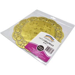 RAINBOW RETAIL DOYLEYS 215mm 15 Sheets Gold 