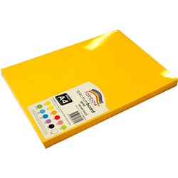 Rainbow Spectrum Board A4  220gms Gold 100 Sheets