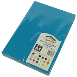 Rainbow Spectrum Board A4  220gms Light Blue 100 Sheets