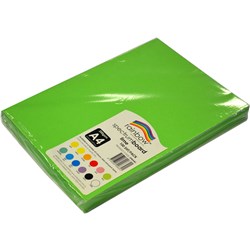 Rainbow Spectrum Board A4  220gms Lime 100 Sheets