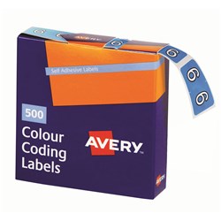 AVERY COLOUR CODING LABEL NUMERIC "6" SIDE TAB (500)