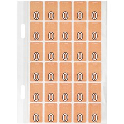 Avery Alphabet Coding Label O Top Tab 20x30mm Orange Pack of 150