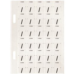 Avery Alphabet Coding Label Top Tab 20x30mm Wht Blk Pack of 150