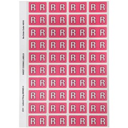 AVERY ALPHABET CODING LABEL R SIDE TAB 25X42MM PINK