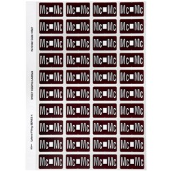 Avery Alphabet Coding Label Mc Side Tab 25x42mm Brown Pack of 240