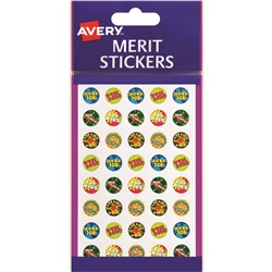 AVERY MERIT STICKERS Mini Brights 14mm Pk800 