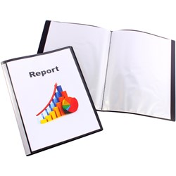 Display Book Insert Pres 20P A4 Bantex Black